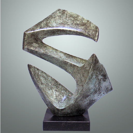 signe-sculpture-résine-abstrait